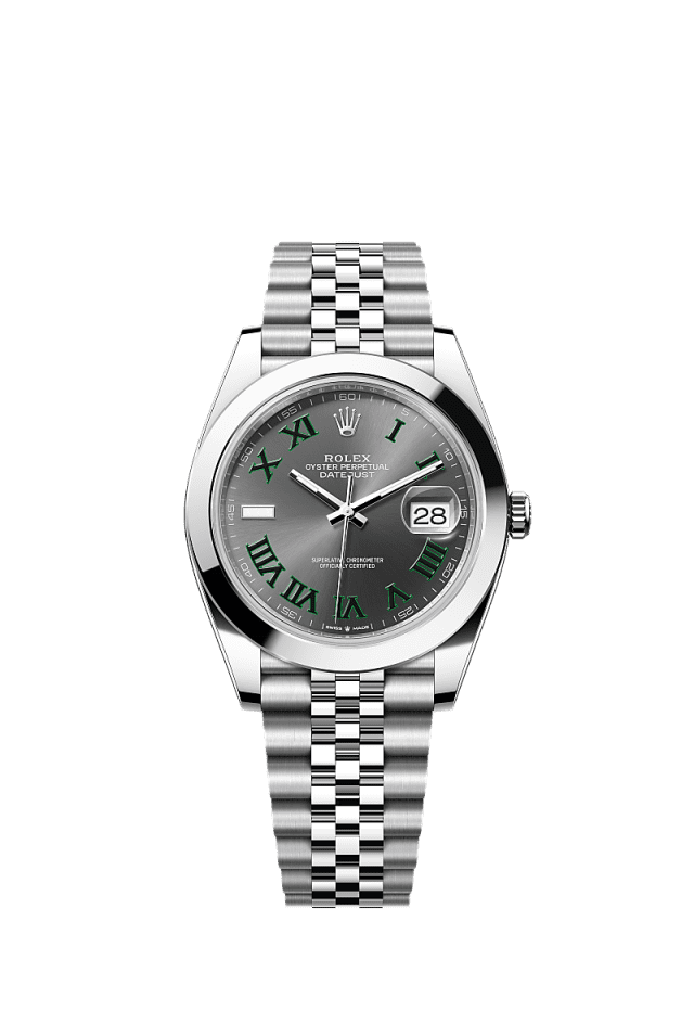 Rolex Datejust 41mm Slate Dial Oystersteel 126300 - WATCHXNYC