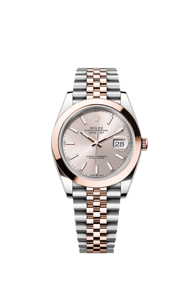 Rolex Datejust 41mm Sundust Dial Oystersteel &amp; Everose Gold m126301-0010 - WATCHXNYC