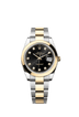 Rolex Datejust 41mm Bright Black Diamonds Dial Oystersteel And Yellow Gold 126303