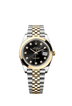 Rolex Datejust 41mm Bright Black Diamonds Dial Oystersteel & Yellow Gold 126303