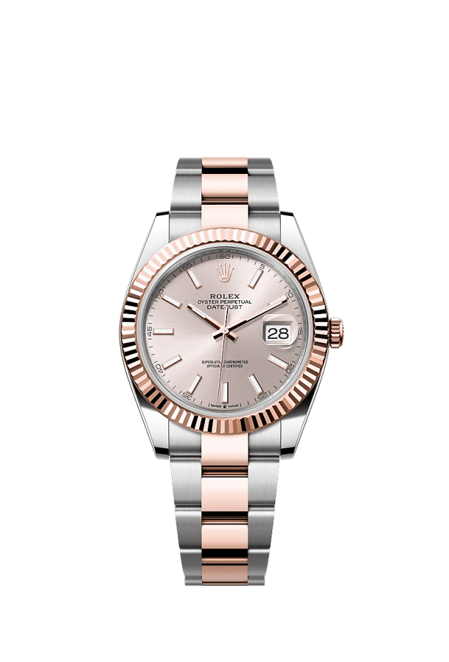 Rolex Datejust 41mm Sundust Dial Oystersteel &amp; Everose Gold m126331-0009 - WATCHXNYC
