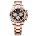 Rolex Oyster 40 mm Bright Black and Sundust Set With Diamonds Dial 18 kt Everose Gold Oysterflex 126505-0002