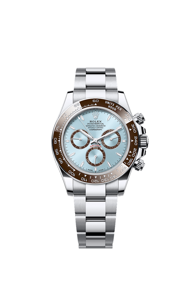 Rolex Cosmograph Daytona 40mm Ice-Blue Dial Platinum 126506 - WATCHXNYC