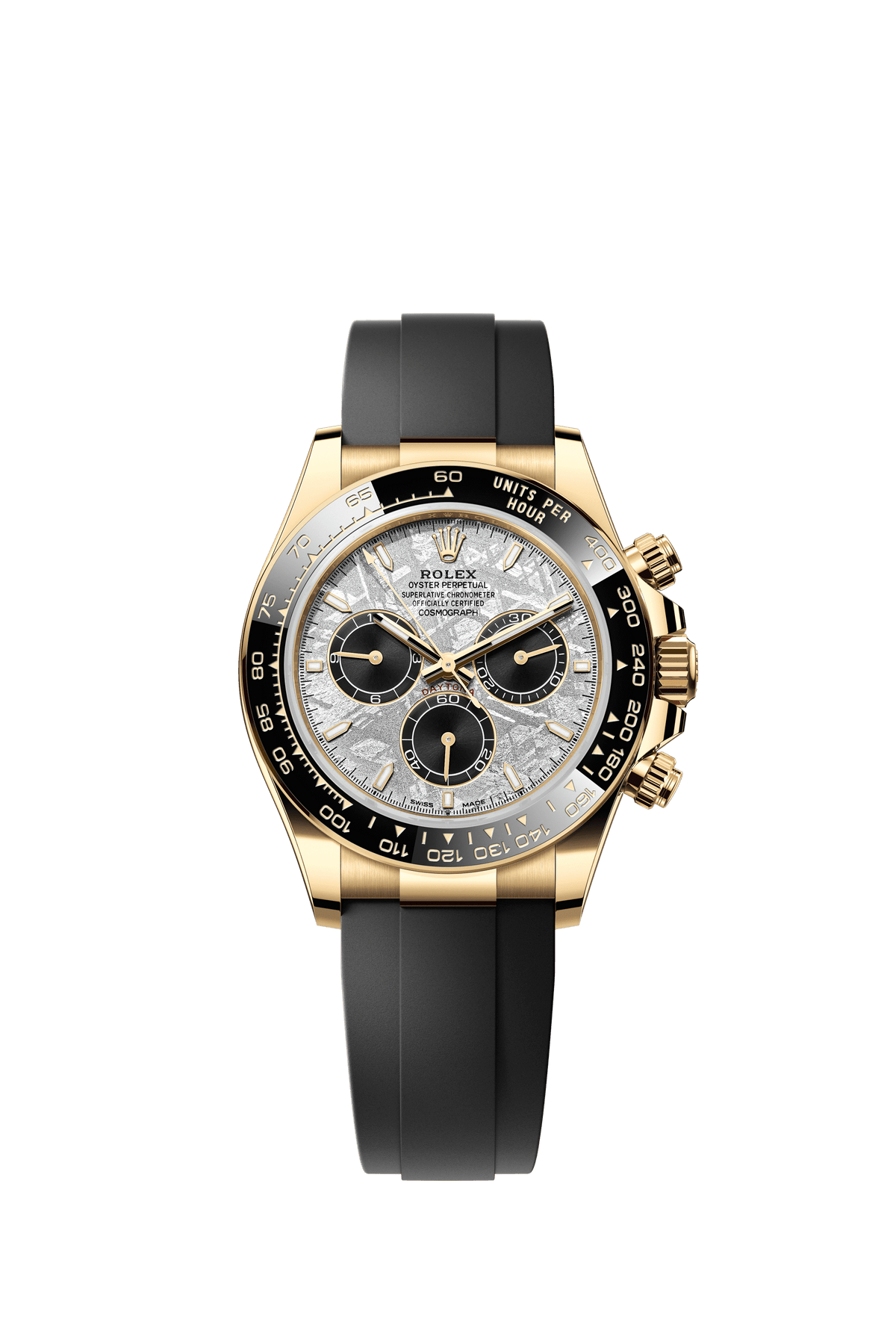 Rolex Cosmograph Daytona 40mm Meteorite and Black Dial Yellow Gold 126518LN - WATCHXNYC