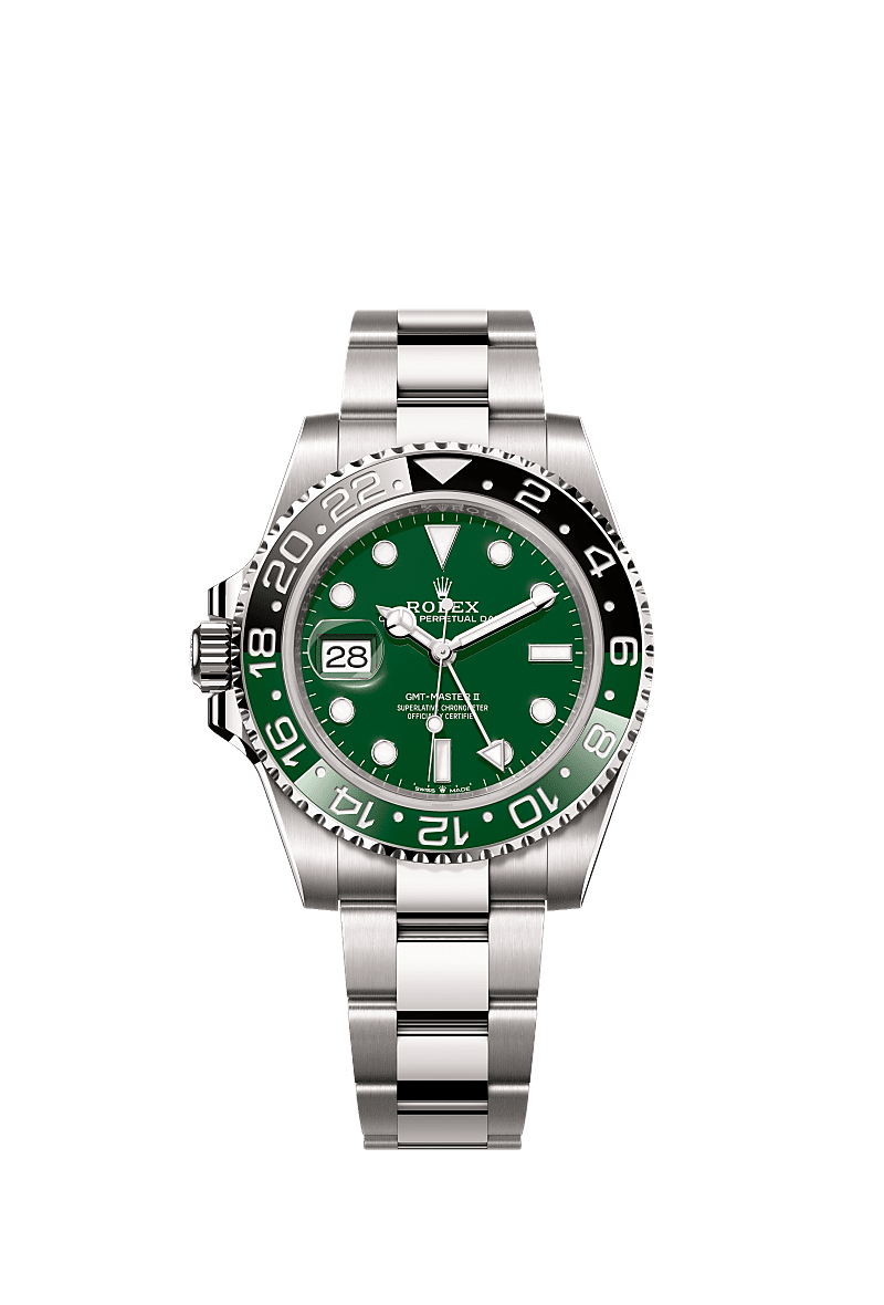 Rolex GMT-Master II 40mm Green Ceramic Dial White Gold 126729VTNR - WATCHXNYC