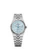 Rolex Land-Dweller 36mm Ice-Blue Dial Platinum 127236