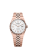 Rolex Land-Dweller 40mm Intense White Dial Everose Gold 127335