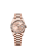 Rolex Day-Date 36mm Rosé Diamond Dial Everose Gold 128235