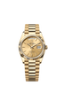 Rolex Perpetual Day-Date 36 mm 18 kt Gold Champagne Dial President Bracelet 128238-0045