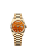 Rolex Day-Date 36mm Carnelian Dial Yellow Gold 128238