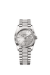 Rolex Day-Date 36mm Silver Dial White Gold m128239-0025
