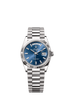 Rolex Day-Date 36mm Bright Blue Diamond Dial White Gold m128239-0069