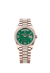 Rolex Day-Date 36mm Green Aventurine Diamonds Dial Everose Gold 128345RBR