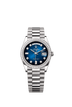 Rolex Day-Date 36mm Blue Ombré Diamond Dial White Gold m128349rbr-0010