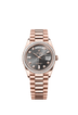 Rolex Day-Date 36mm Slate Diamond Dial Everose gold 128395TBR
