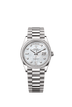 Rolex Day-Date 36mm White Mother-Of-Pearl Diamond Dial White Gold m128399tbr-0003