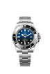 The Oyster Perpetual Rolex Deepsea in Oystersteel with a Cerachrom bezel insert in black ceramic and an Oyster bracelet.