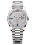 Rolex Day-Date 40mm Diamond Paved Dial White Gold 228349rbr-0036 - WATCHXNYC