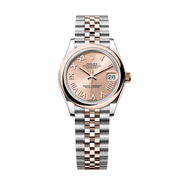 Rolex Datejust 31mm Rosé Dial Oystersteel &amp; Everose Gold 278241-0006 - WATCHXNYC
