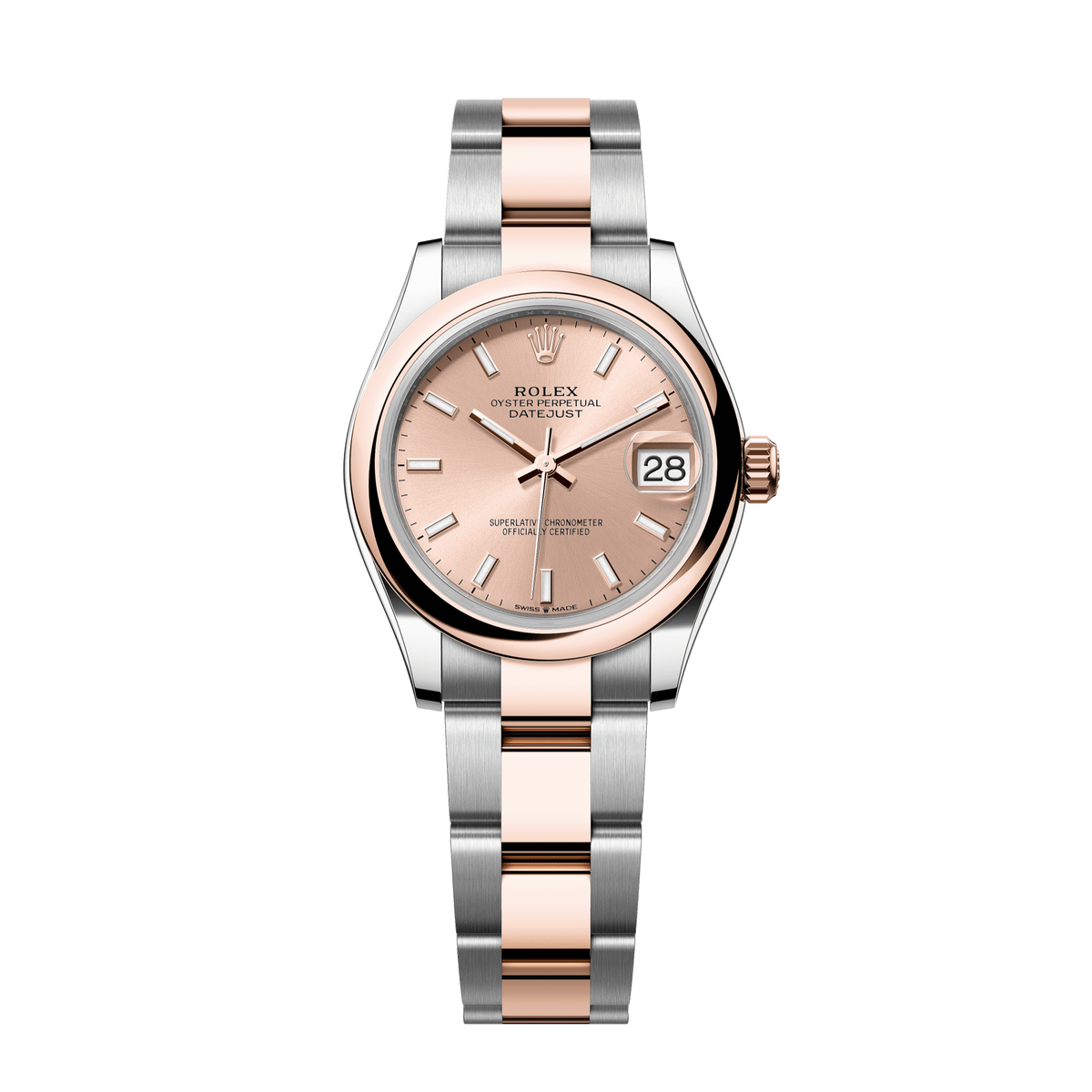 Rolex Datejust 31mm Rosé Dial Oystersteel &amp; Everose Gold 278241-0009 - WATCHXNYC