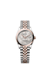 Rolex Datejust 31mm Silver Floral-Motif Diamond Dial Oystersteel & Everose Gold m278241-0032