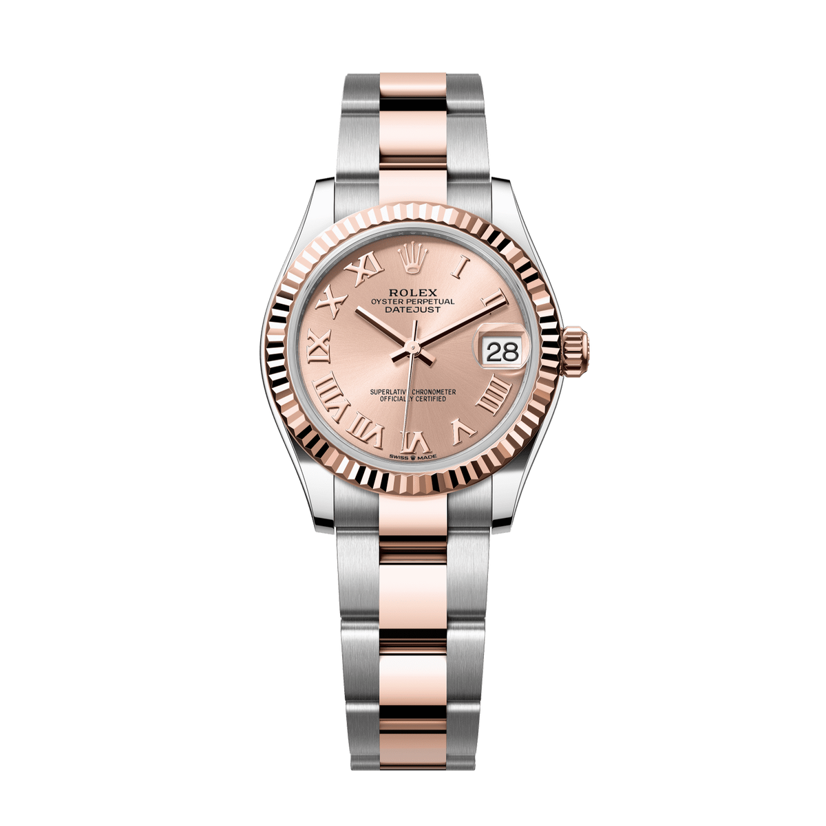 Rolex Datejust 31mm Rosé Dial Oystersteel &amp; Everose Gold 278271-0005 - WATCHXNYC