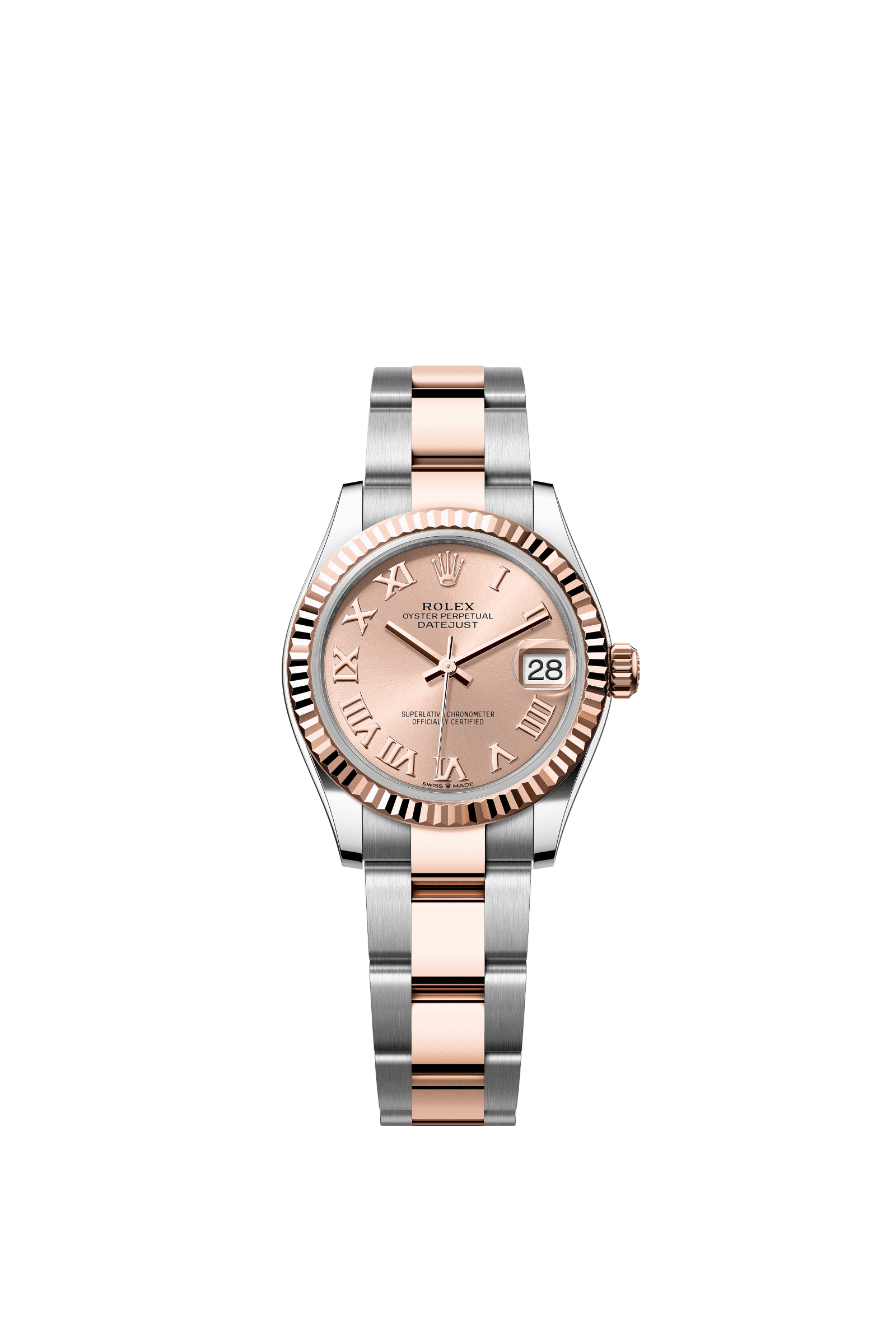 Rolex Datejust 31mm Rosé Dial Oystersteel &amp; Everose Gold 278271 - WATCHXNYC