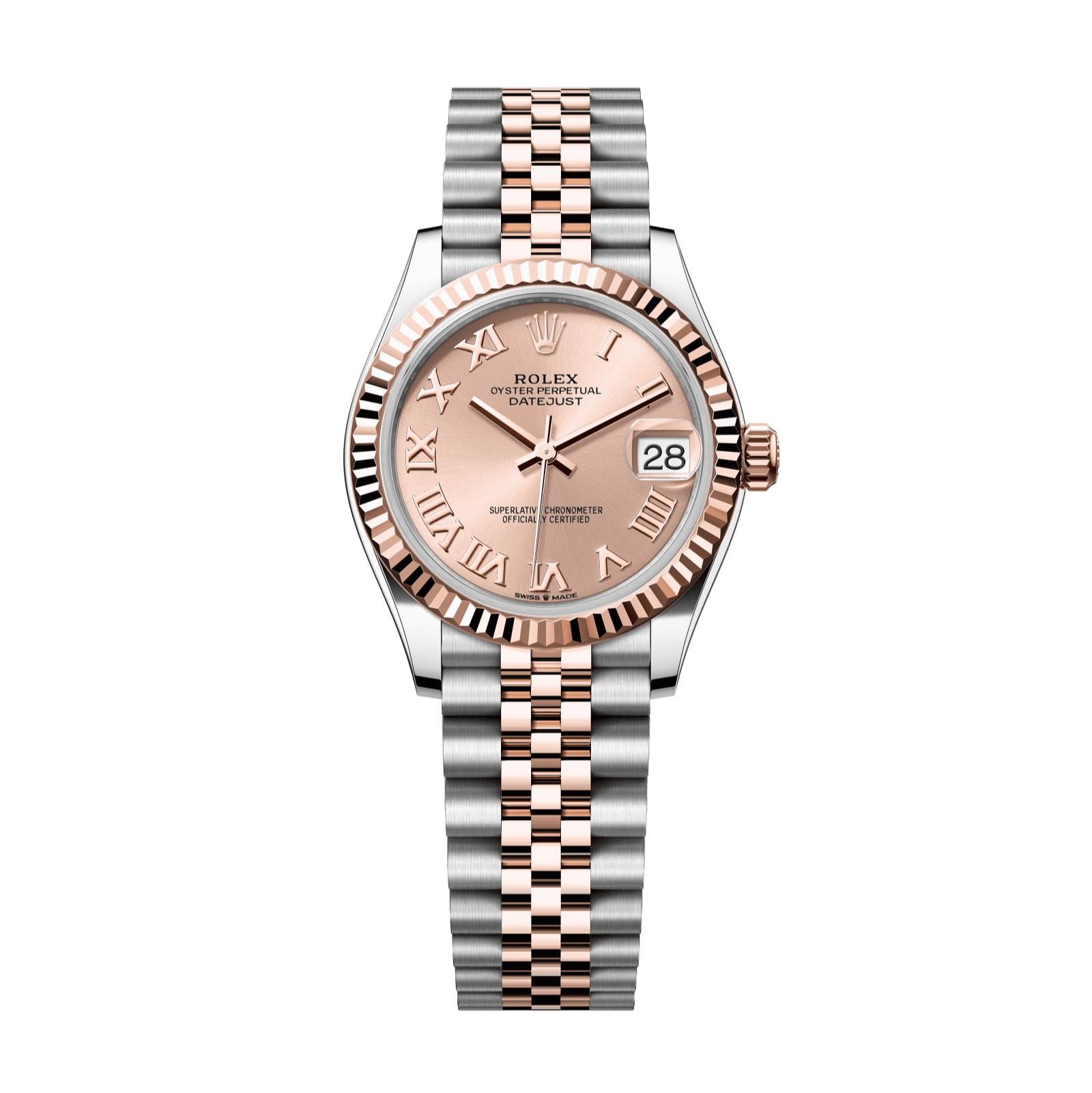 Rolex Datejust 31mm Rosé Dial Oystersteel &amp; Everose Gold 278271-0006 - WATCHXNYC
