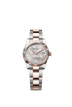 Rolex Datejust 31mm Silver Floral-Motif Diamond Dial Oystersteel & Everose Gold m278271-0031