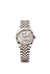 Rolex Datejust 31mm Silver Floral-Motif Diamond Dial Oystersteel & Everose Gold m278271-0032