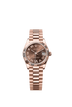Rolex Datejust 31mm Chocolate Diamond Dial Everose Gold 278275