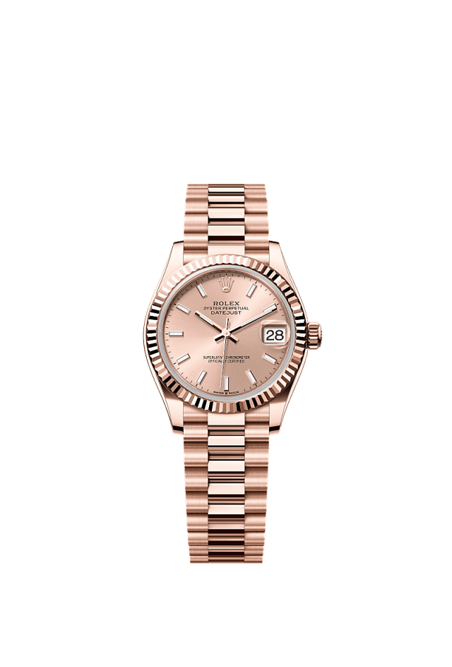 Rolex Datejust 31mm Rosé-Colour Dial Everose Gold 278275 - WATCHXNYC