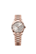 Rolex Datejust 31mm Silver Diamond Dial Everose Gold 278275