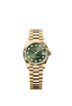 Rolex Datejust 31mm Olive-Green Diamond Dial Yellow Gold 278278-0011
