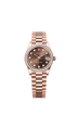 Rolex Datejust 31mm Chocolate Diamond Dial Everose Gold 278285RBR