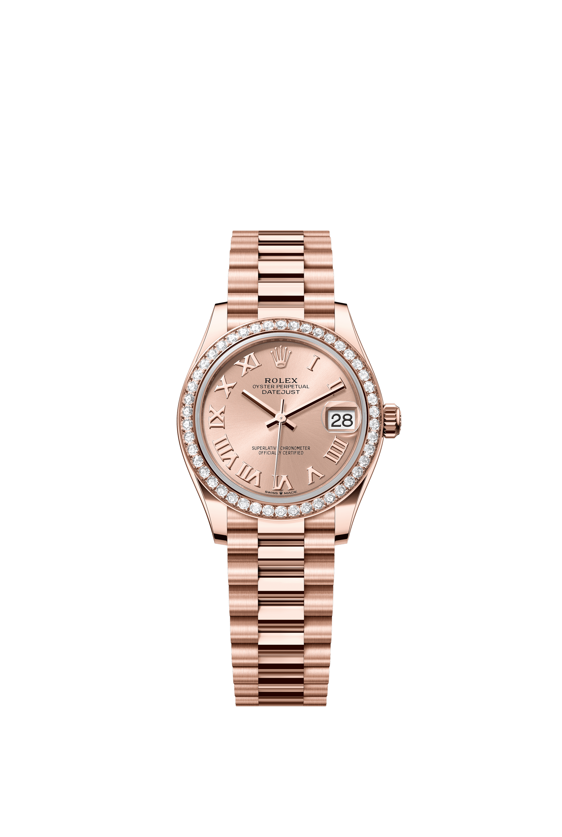Rolex Datejust 31mm Rosé Dial Everose Gold 278285RBR - WATCHXNYC
