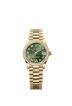 Rolex Datejust 31mm Olive-Green Diamond Dial Yellow Gold m278288rbr-0024