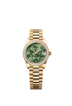 Rolex Datejust 31mm Olive-Green Floral-Motif Diamond Dial Yellow Gold m278288rbr-0038