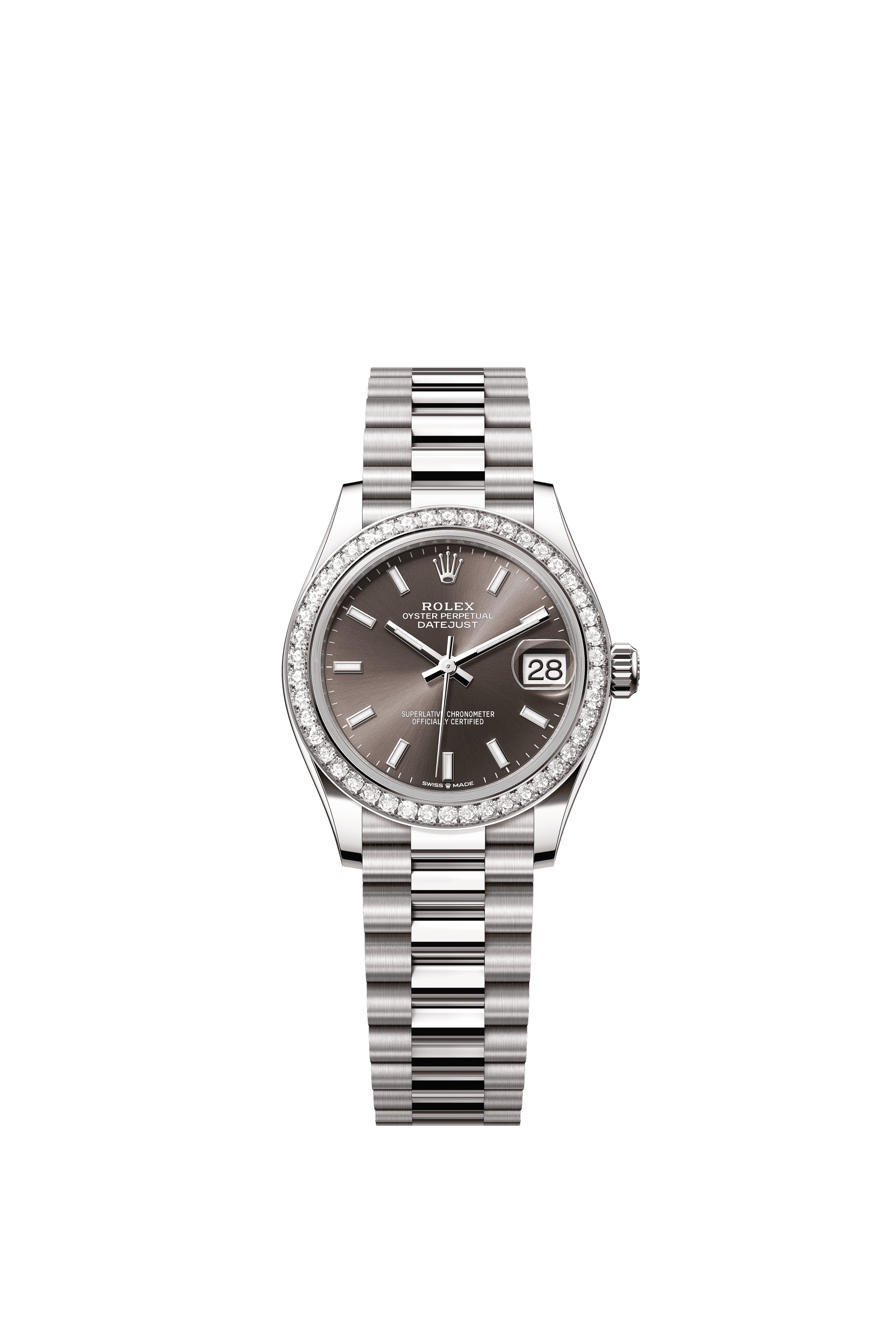 Rolex Datejust 31mm Dark Grey Dial White Gold 278289RBR - WATCHXNYC