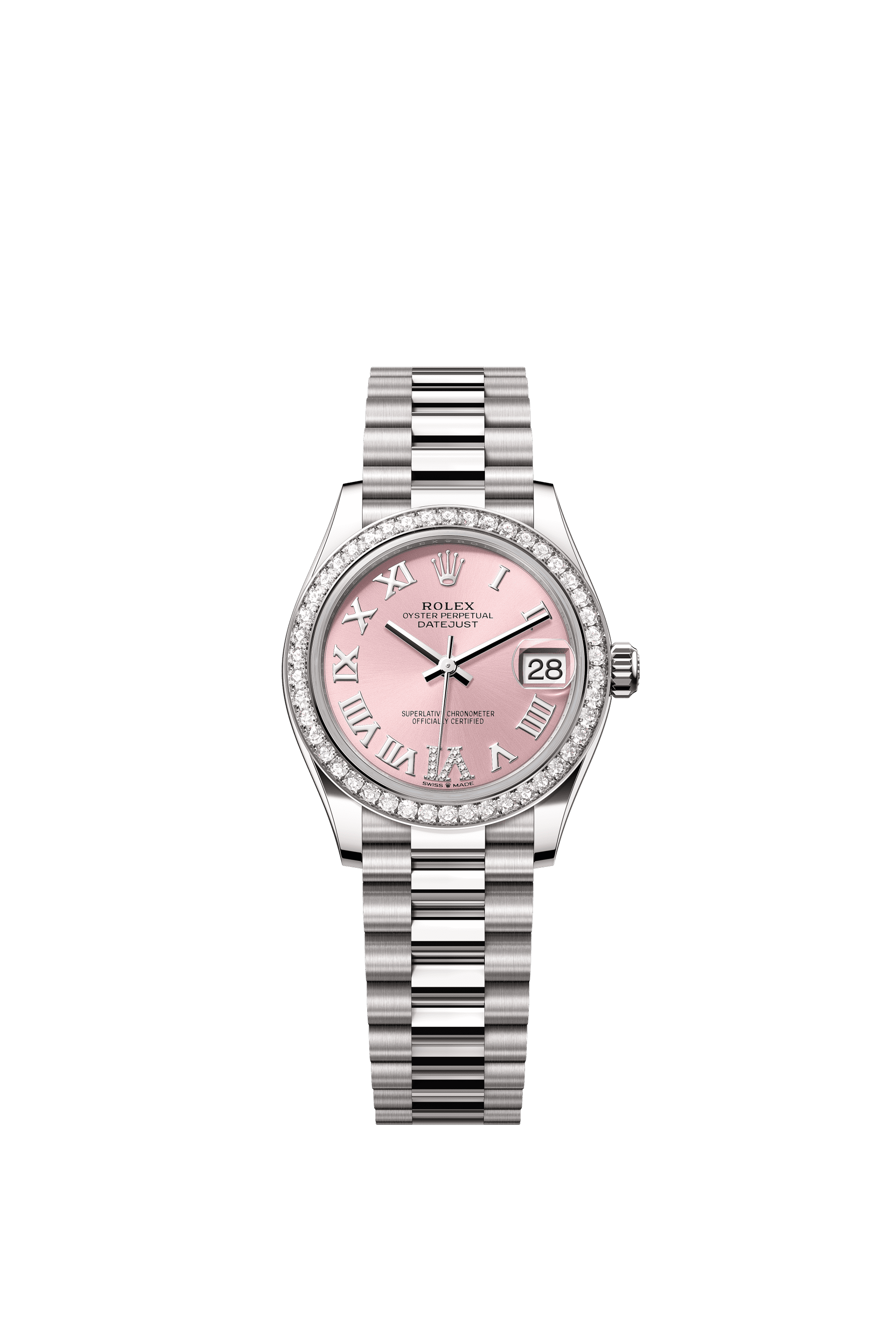 Rolex Datejust 31mm Pink Diamond Dial White Gold 278289RBR - WATCHXNYC