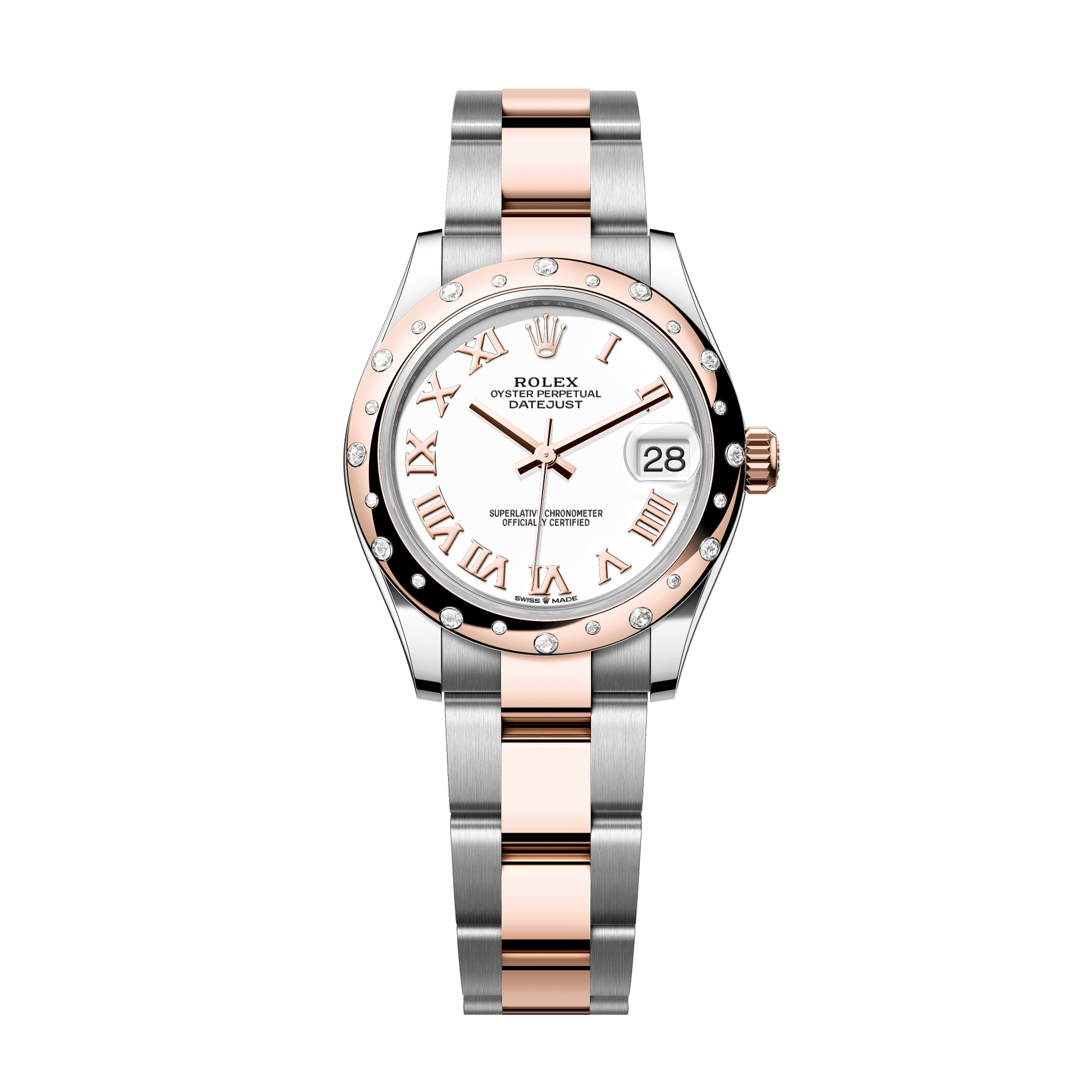 Rolex Datejust 31mm White Dial Oystersteel &amp; Everose Gold 278341rbr-0001 - WATCHXNYC