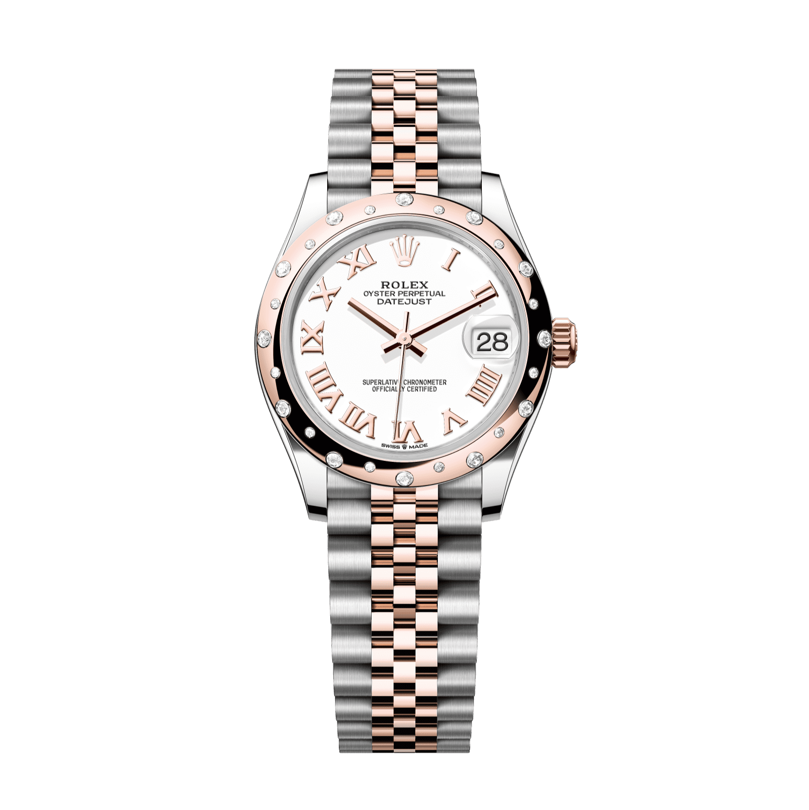 Rolex Datejust 31mm White Dial Oystersteel &amp; Everose Gold 278341rbr-0002 - WATCHXNYC