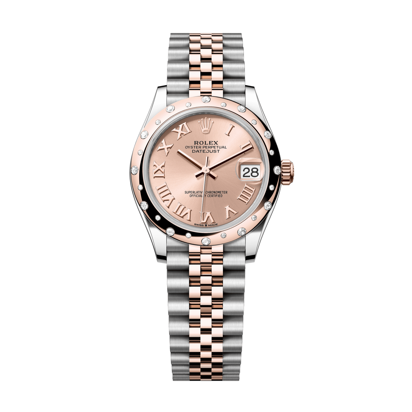 Rolex Datejust 31mm Rosé Dial Oystersteel &amp; Everose Gold 278341rbr-0006 - WATCHXNYC