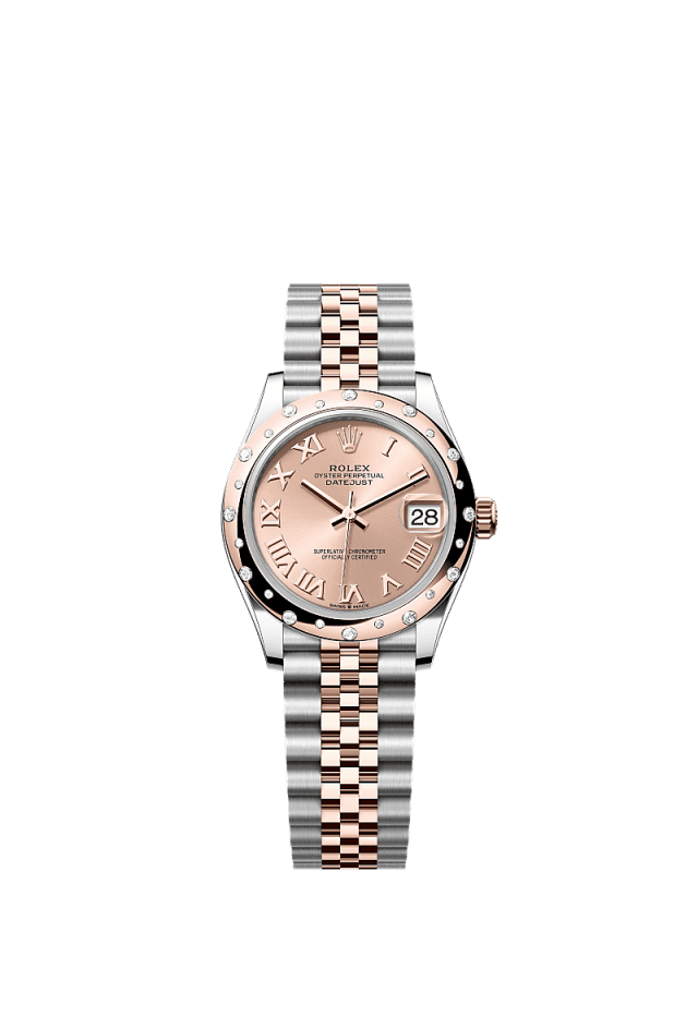 Rolex Datejust 31mm Rosé-Colour Dial Oystersteel &amp; Everose Gold 278341RBR - WATCHXNYC