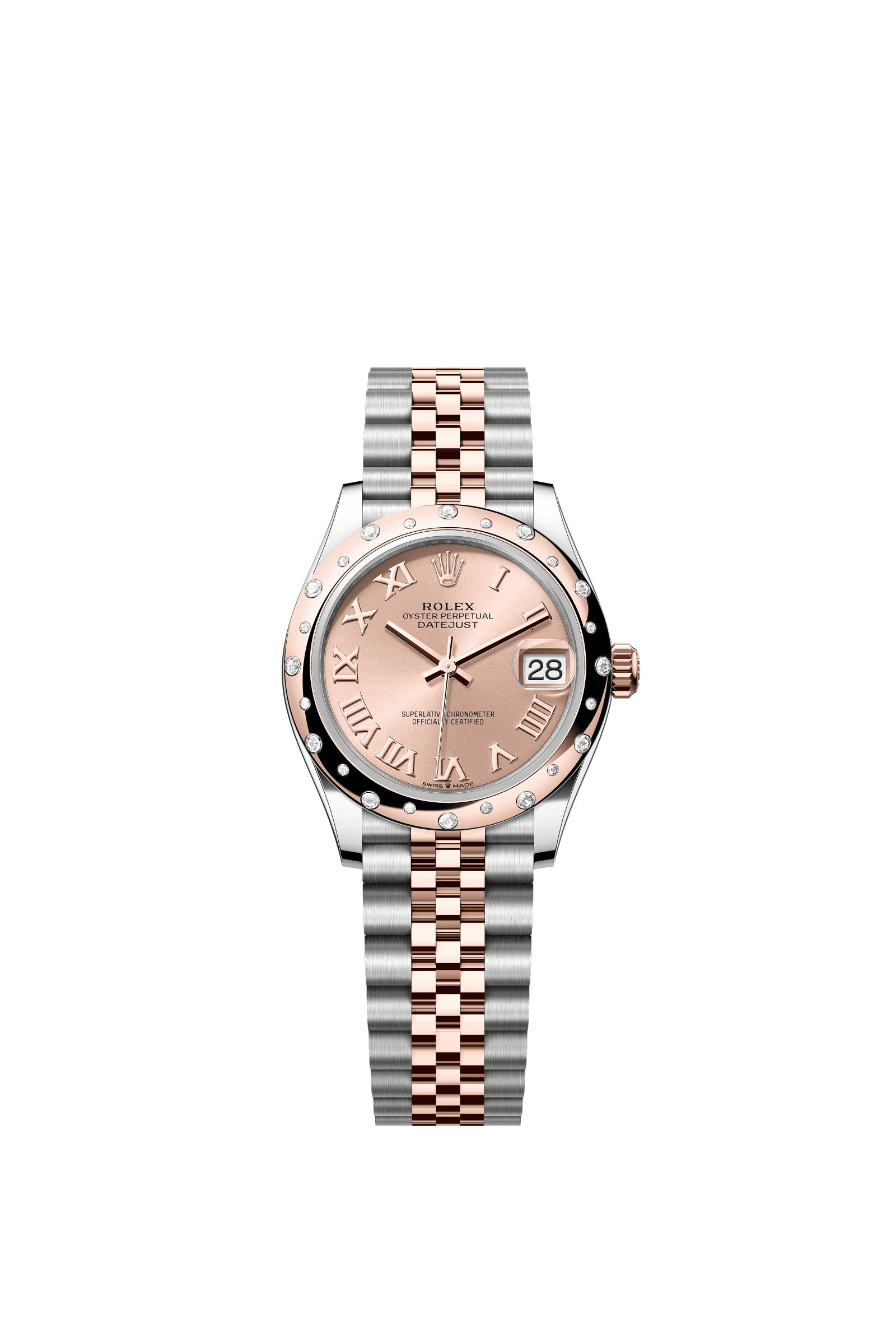 Rolex Datejust 31mm Rosé Dial Oystersteel &amp; Everose Gold 278341RBR - WATCHXNYC