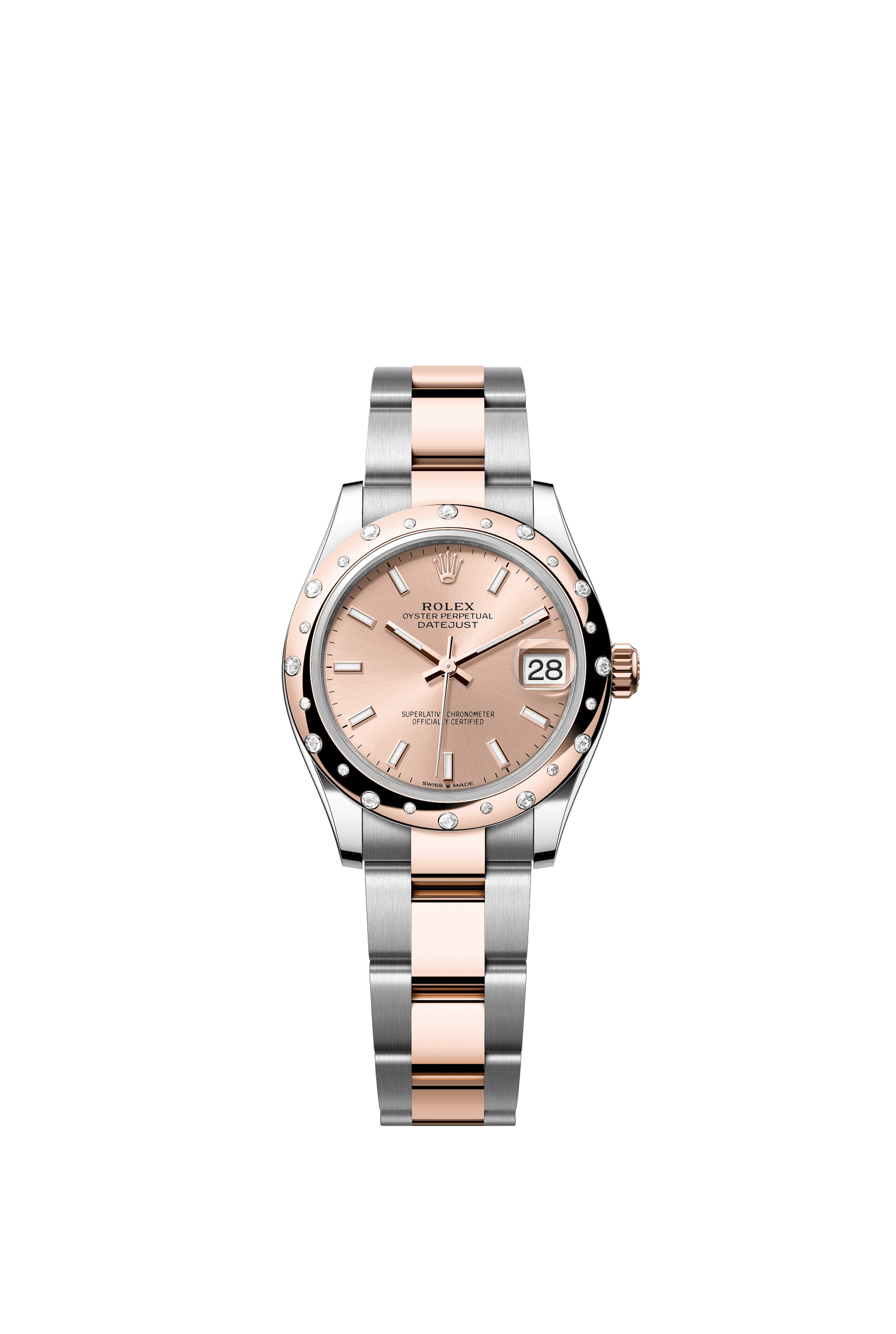 Rolex Datejust 31mm Rosé Dial Oystersteel &amp; Everose Gold 278341RBR - WATCHXNYC