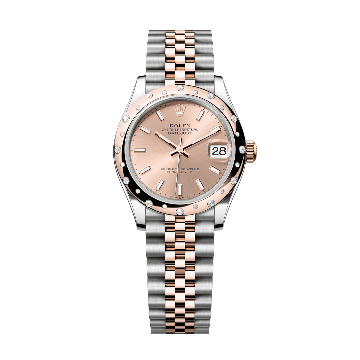 Rolex Datejust 31mm Rosé Dial Oystersteel &amp; Everose Gold 278341rbr-0010 - WATCHXNYC
