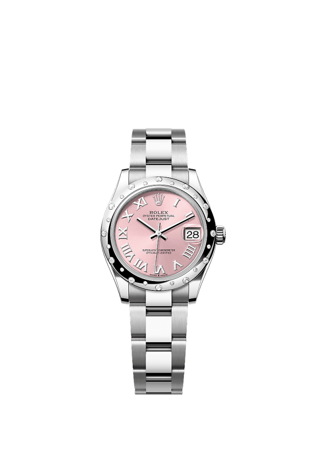Rolex Datejust 31mm Pink Dial Oystersteel &amp; White Gold 278344RBR - WATCHXNYC