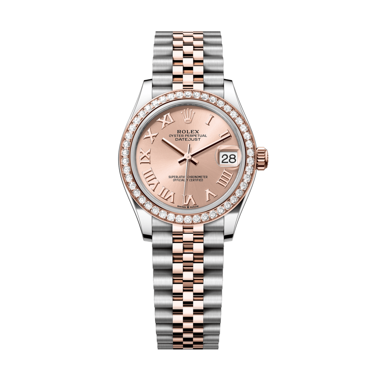 Rolex Datejust 31mm Rosé Dial Oystersteel &amp; Everose Gold 278381rbr-0002 - WATCHXNYC