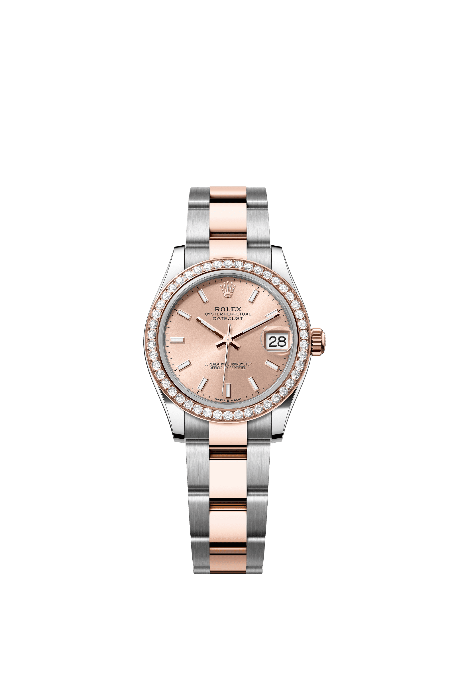 Rolex Datejust 31mm Rosé Dial Oystersteel &amp; Everose Gold 278381RBR - WATCHXNYC